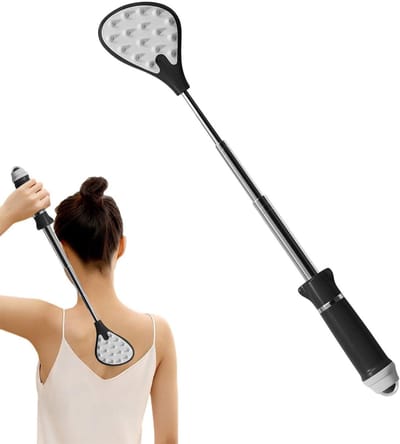 Telescopische Rugschraper - Lange Handgreep - Jeuk Verlichten - Verstelbare Lengte - Tot 61 cm - Grijs