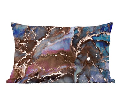Sierkussens - Kussentjes Woonkamer - 60x40 cm - Marmer - Goud - Rosé