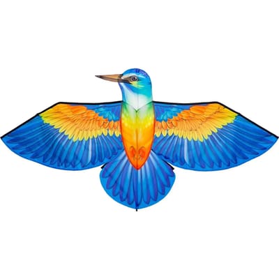 Kindervlieger HQ Bird Kite IJsvogel 106526 Blauw 175 x 80 cm