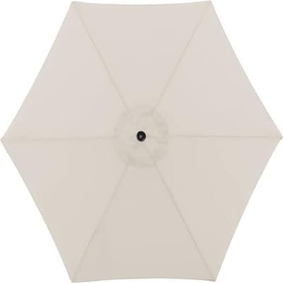 Tuinparasol 250 cm Rond – Kantelbaar met Zwengel, UV 50+ Waterafstotend, Aluminium Stokparasol voor Balkon, Terras & Tuin – Beige/Naturel – Nicolehome