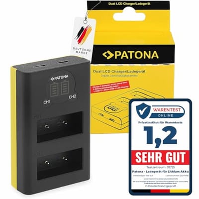 Dual USB-C LCD Oplader voor NP-W126 Batterij - Compatibel met Fujifilm Camera's