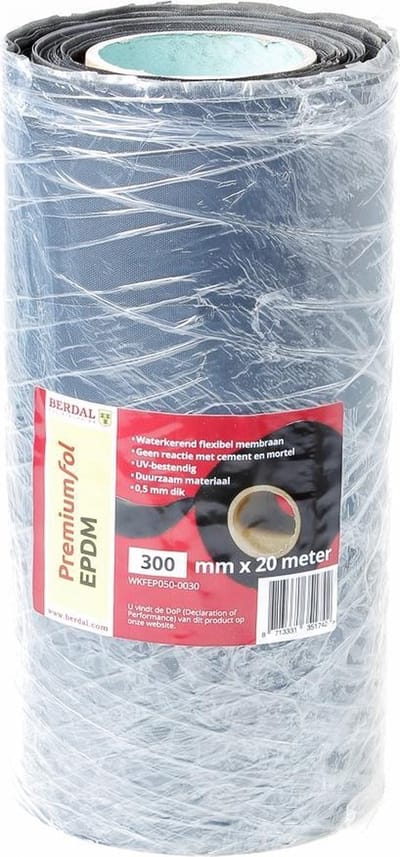 Premiumfol EPDM Waterkerende strook 30cm x 20m x 0,5 mm - WKFEP050-0030