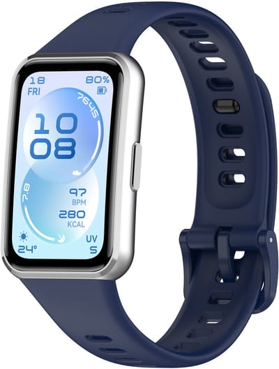 Stravo Siliconen Bandje met Gesp – Geschikt voor Huawei Band 11 / Band 11 Pro – Zacht & Comfortabel – Blauw