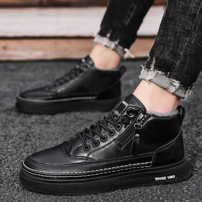 Heren Winter Warme Katoenen Schoenen Nieuwe Klassieke Mode Retro Pluche Comfortabele Anti-Slip Sneeuwlaarzen Buitensport Casual Schoenen 39