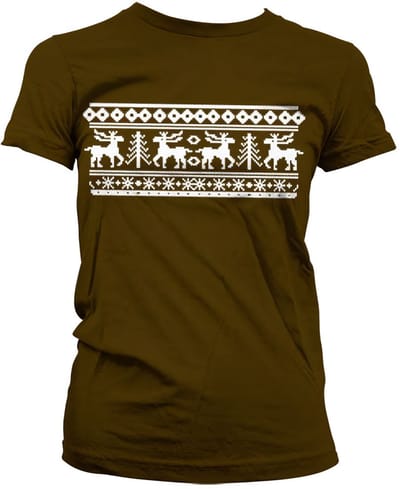 Hybris Dames-T-shirt 'Scandinavian Christmas Girly' SH-5-15491-H14-8