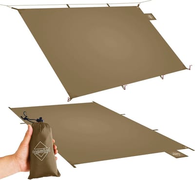 Ultralicht waterdicht tentgrondzeil voor kamperen en wandelen - 248,9 x 139,7 cm