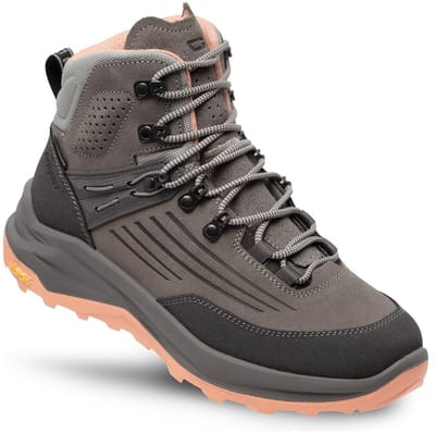 Grisport Overland Mid grijs roze wandelschoenen uni (15603-177)