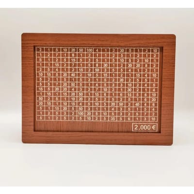 1000/2000/3000/5000/10000 Euro Spaarpot Houten Spaarvarken met Herbruikbare Spaarpot met Spaardoel en Nummervakken1