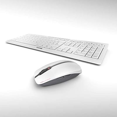Draadloos Toetsenbord en Muis Set - Fluisterstil QWERTZ Toetsenbord met SX Schaartechnologie