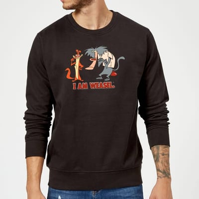 I Am Weasel Characters Sweatshirt - Black - S