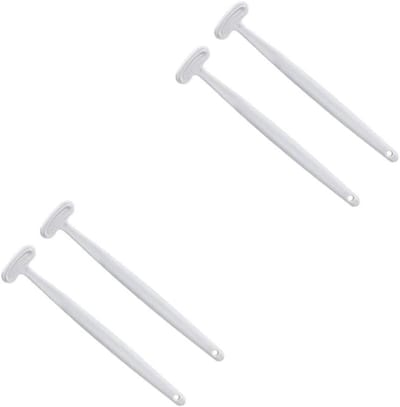 Tongreiniger Set - Mondverzorging Tools - Frisse Adem - 3-Laags Schraper - 4 Stuks - Wit