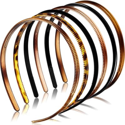 LIXIN Set 6 Stuks Haarbanden Kuntstof - Kleur 2 - Diadeem - Unisex vrouwen en mannen - Lichtgewicht - Hardlopen - Atletisch - Gym - Dans - Yoga - Haaraccessoires