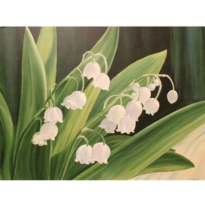 Diamant mosaïque fleur muguet photo perles diamant peinture fleur diamant broderie 50X70CM
