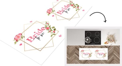 Keukenloper - Loper keuken - Bruid - Spreuken - 'Bride to be' - Quotes - 120x50 cm - Keukenloper vinyl