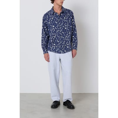 American Vintage Yuzy Shirt Gaby Navy Größe: S | Casual hemden Outlet | Herren | Blau