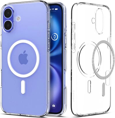 Spigen Liquid Crystal MagFit Hoesje Geschikt voor Apple iPhone 16 - Compatibel met MagSafe - Back Cover TPU Transparant