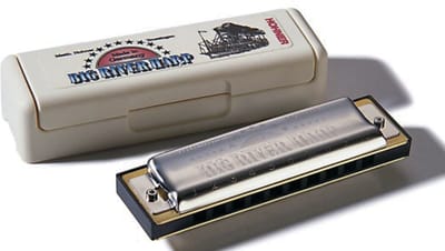 Hohner Big River bluesharp toonsoort G   - starters/gevorderden - bluesharp - A-kwaliteit - veel gebruikt - met kunststof doos