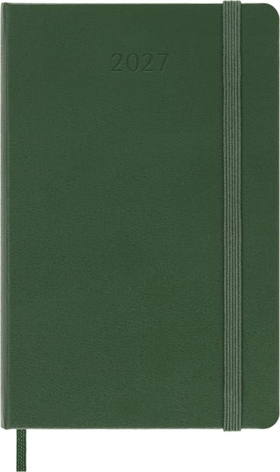 Moleskine 12 Maanden Agenda - 2027 - Dagelijks - Pocket - Harde Kaft - Mirte Groen