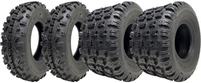 18x10-8 & 20x6-10 ATV-banden OBOR Advent Tubeless 4-laags, goedgekeurd voor de openbare weg (set van 4)