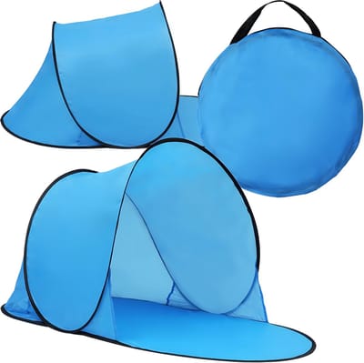 Pop-Up Strandtent / Windscherm – Automatisch Zelfopzettend – Grote Strand- en Tuintent – Snel Opvouwbaar