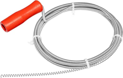 Buisreinigingsspiraal - Afvoerontstopper - Verstoppingen Verhelpen - Gedeeltelijk Bekleed - 3 meter - Zilver