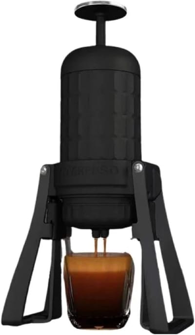 Draagbare Koffiemachine - Espresso Maker - Koffie Maken - Instelbare Druk - 180ML Capaciteit - Zwart