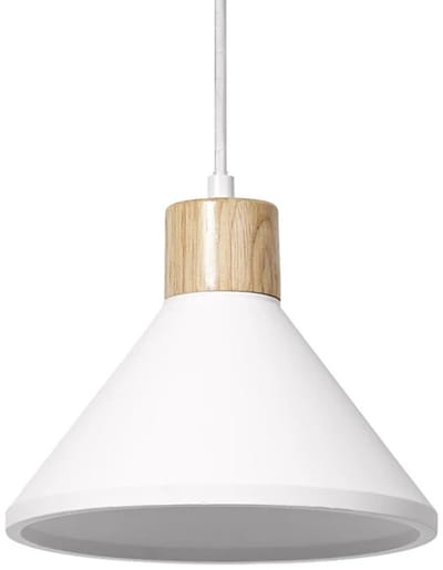 Ledvance LED Armatuur E27 | Decor Plaster Wood Pendant 220 mm E27 White