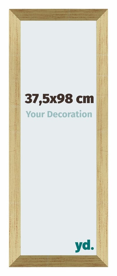 Your Decoration - Puzzellijst 37,5x98 cm - Goud Glans - Puzzellijst 1500-2000 stukjes - MDF Fotolijst - Mura