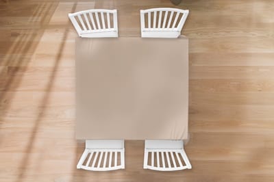 Tafelkleed - Tafellaken - 100x100 cm - Beige - Kleuren - Effen - Binnen en Buiten