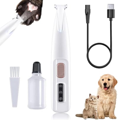 Hond nageltrimmer en haartrimmer met LED en smeermiddel