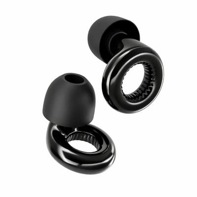 Holy Earplugs - Oordopjes - Oordoppen voor Festival of Concerten - Oordopjes Festival - Partyplugs - Herbruikbare Festival Oordopjes met Opbergcase - Gehoorbescherming Tot 26 dB - 4 Maten XS/S/M/L - Zwart