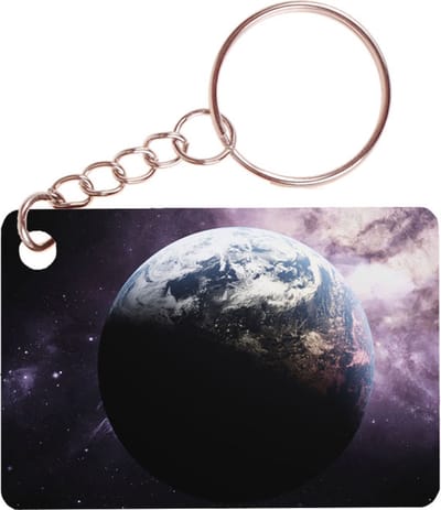 Sleutelhanger 6x4cm - Earth