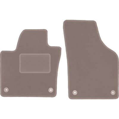 Beige voormatten voor: Volkswagen Sharan II minivan (2010-)