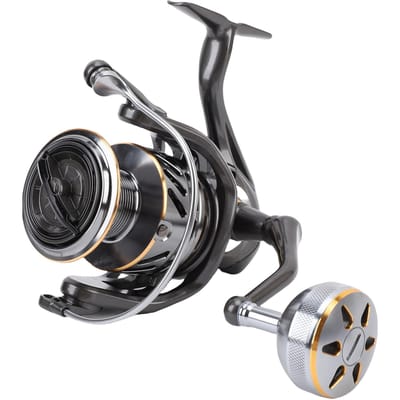 Moulinet à lancer tout métal 66,1 Lbs de freinage Frein magnétique 5,2:Moulinet de pêche à engrenage 1 lisse pour lancer loin interchangeable pour gray