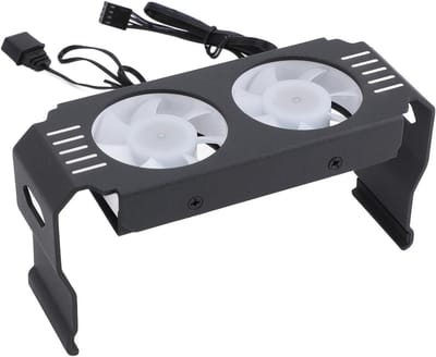 RAM Koeler - Geheugen Ventilator - Computerkoeling Optimaliseren - Dubbele Ventilator PWM - 149 x 75 x 60 mm - Zwart