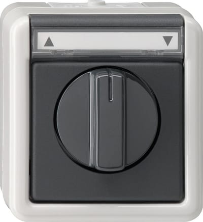 Gira Spatwaterdichte Opbouwjaloezieschakelaar - 015430 - E2TUM