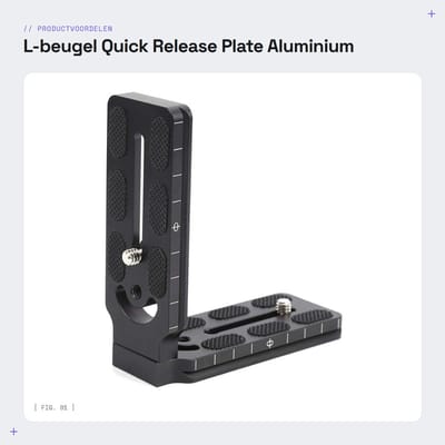 Dailygoods- L-beugel Snelkoppelingsplaat Aluminiumlegering - Camera Beugel - ARCA-SWSS Interface - Verticale Opnamen - Lichtgewicht - Inclusief Moersleutel - Camera Plate