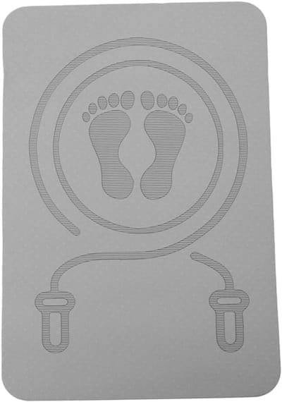 Geluiddichte Springmat - Fitnessmat Oefenmat - Stil Sporten - TPE Materiaal - 40x40x4 cm - Grijs