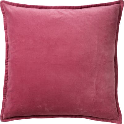 Dutch Decor CAITH - Kussenhoes 50x50 cm - 100% katoen - velvet - lekker zacht - Heather Rose - roze - met rits - zonder binnenkussen