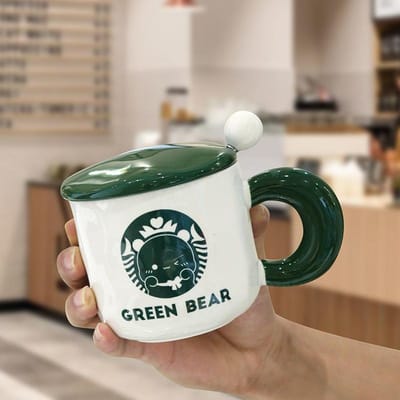 Creatieve Keramische Starbuck Stijl Keramische Beker Stel Amerikaanse Mok Slaapzaal Waterbeker Huishoudelijke Koffiekop Cadeau 401-500ml