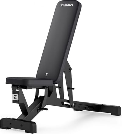 Zipro® Pumpiron Multifunctionele opklapbare halterbank - Buikspierbank Fitness - Workout Bank - Verstelbare trainingsbank als schuine bank - Voor Beginners en Professionele sporters - Duurzaam en Comfortabel