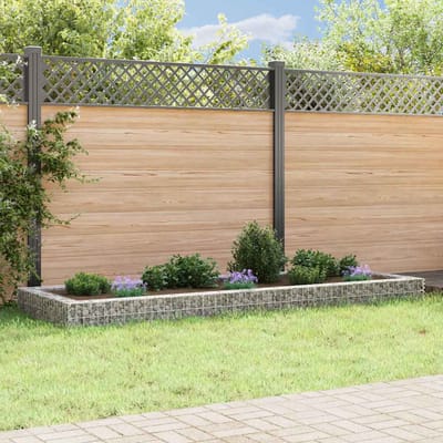 vidaXL - Gabion - plantenbak - verhoogd - 300x100x20 - cm - gegalvaniseerd - staal