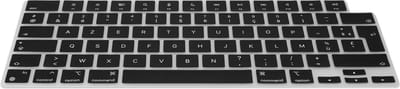 kwmobile Keyboard Cover Compatible with Apple MacBook Pro 16" (2023) M2 A2780 / M3 A2991 - AZERTY (France, Belgium) Layout Keyboard Cover Silicone Skin - Black