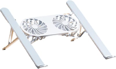 Laptop Koelpad - Ventilator Laptopstandaard - Laptop Koelen - Aluminium Warmteafvoer - 13-21 inch - Zilver