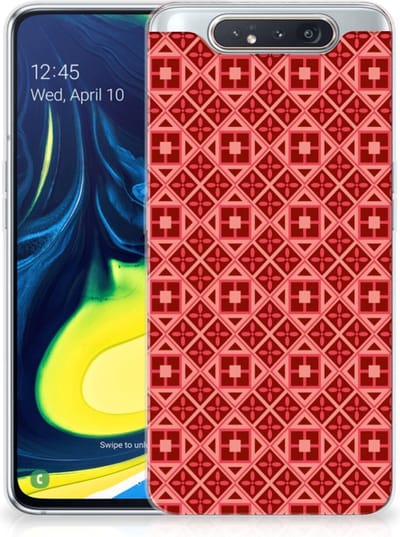 Samsung Galaxy A80 TPU bumper Batik Rood
