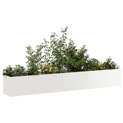 vidaXL - Plantenbak - 280x40x40 - cm - roestvrij - staal