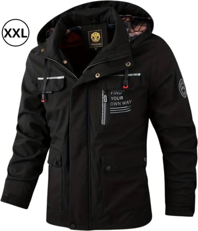 Bovista Winterjas Voor Heren - Parka - Winter - Jas - Volwassen - Zwart - Maat XXL