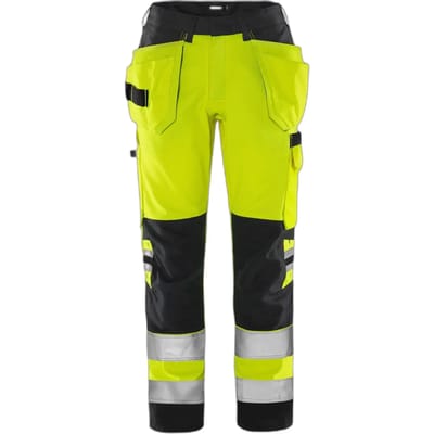 Hoog zichtbaarheid werkbroek klasse 2 dames Fristads 2671 GPLU