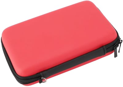 Dailygoods- Draagtas Waterdicht - Beschermende Harde Hoes - Opbergtas voor 3DS XL/LL - 8 Gameslots - PU/EVA Materiaal - Inclusief Polsband - Game Tas