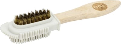 D&L Suede Borstel met Messing- & Rubber Borstelharen